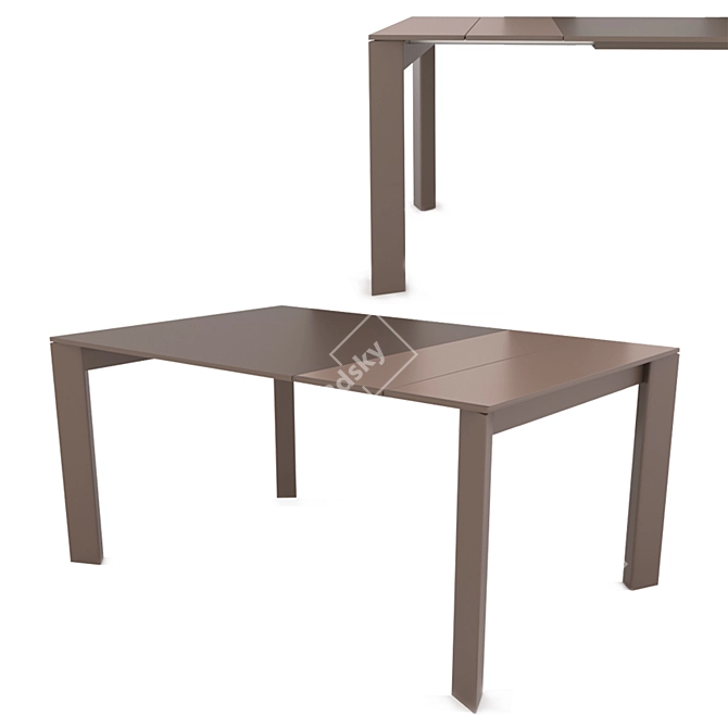 Elegant Bristol Dining Table 3D model image 1