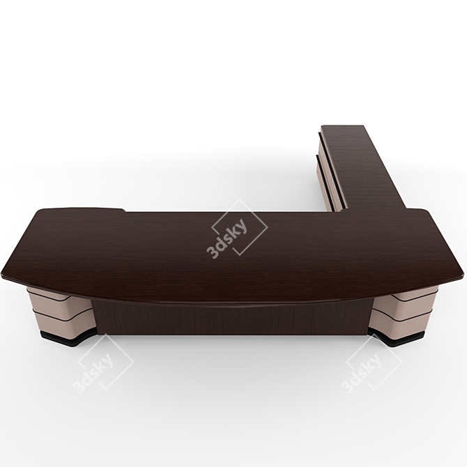 Executive Workspace: DS Boss Table 3D model image 2