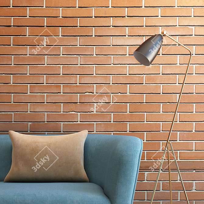 Seamless Brick Masonry for Interiors & Exteriors 3D model image 2