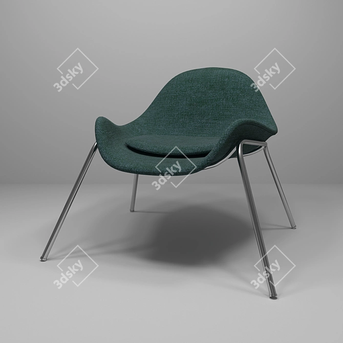 Elegant Comfort Armchairs 3D model image 3