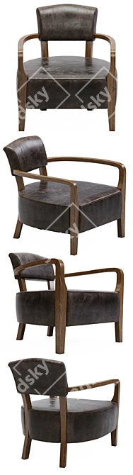 Timothy Oulton Cabana Armchair: Luxurious Comfort in a Stylish Design 3D model image 2