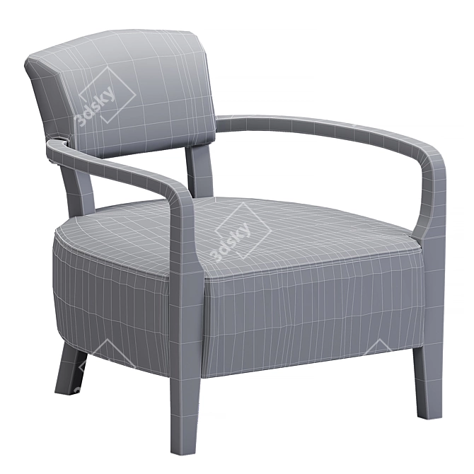 Timothy Oulton Cabana Armchair: Luxurious Comfort in a Stylish Design 3D model image 3