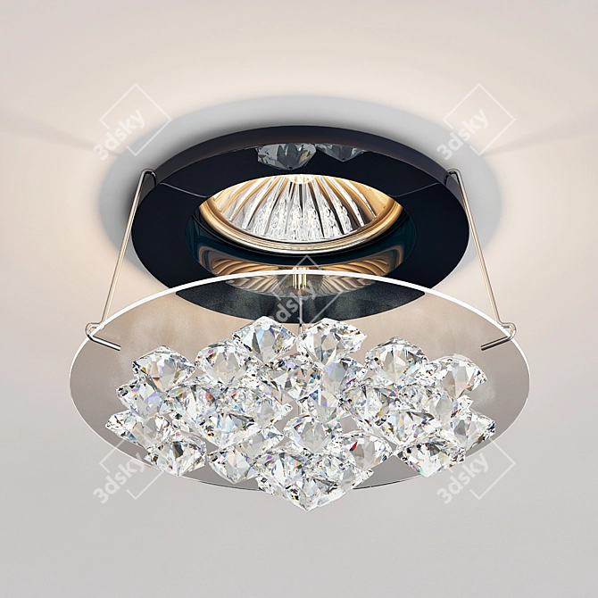 Crystal Ice Chandelier 3D model image 1