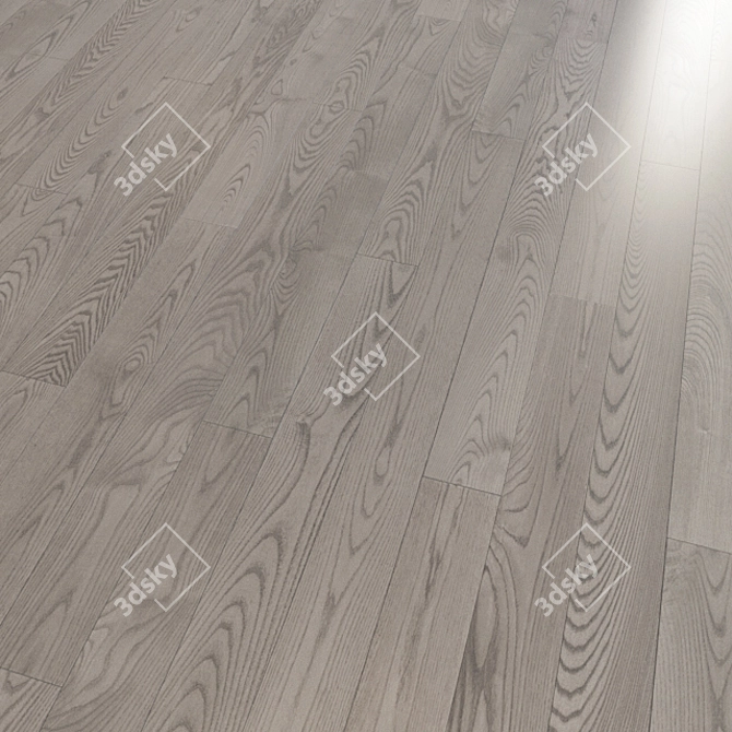 Coswick Ash Silver: Select & Better Ash Hardwood Flooring 3D model image 2