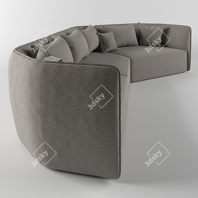 Chamfer Modular Sofa by Moroso 3D model image 3