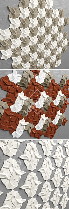 Versatile Modular Flory Tile 3D model image 2