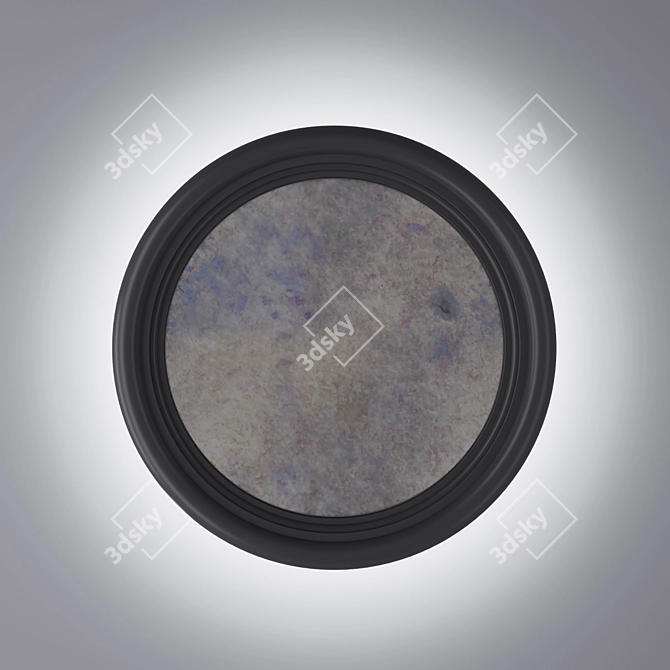 Elegant Round Mirror, 35cm 3D model image 2