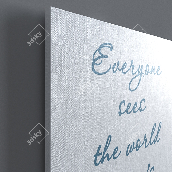 Canvas Poster Set | 50x70 | 3dsMax & fbx Files 3D model image 3