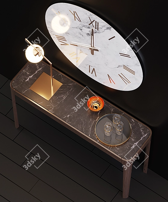 Portofino Wall Clock 3D model image 2