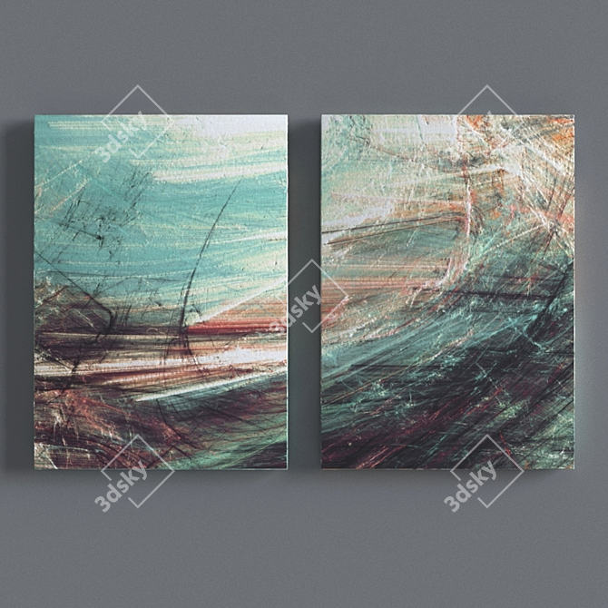 Abstract Art Prints 50x70 3D model image 1