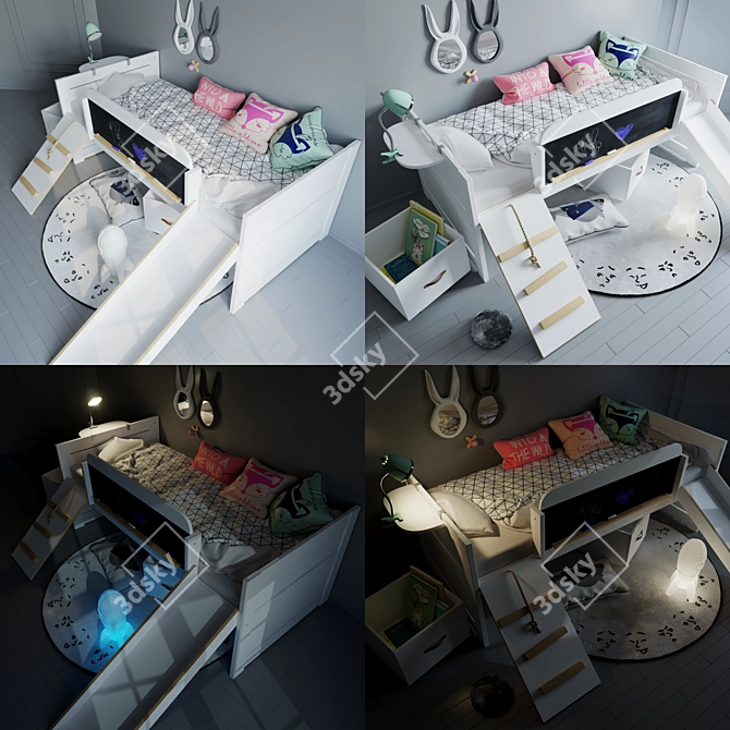 Limited Edition Bed: Stylish and Functional 3D model image 3