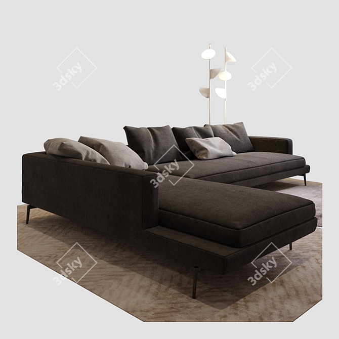 Larsen Sofa: Luxurious Comfort & Style 3D model image 2