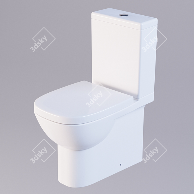 Quadro Luxe Toilet 3D model image 1