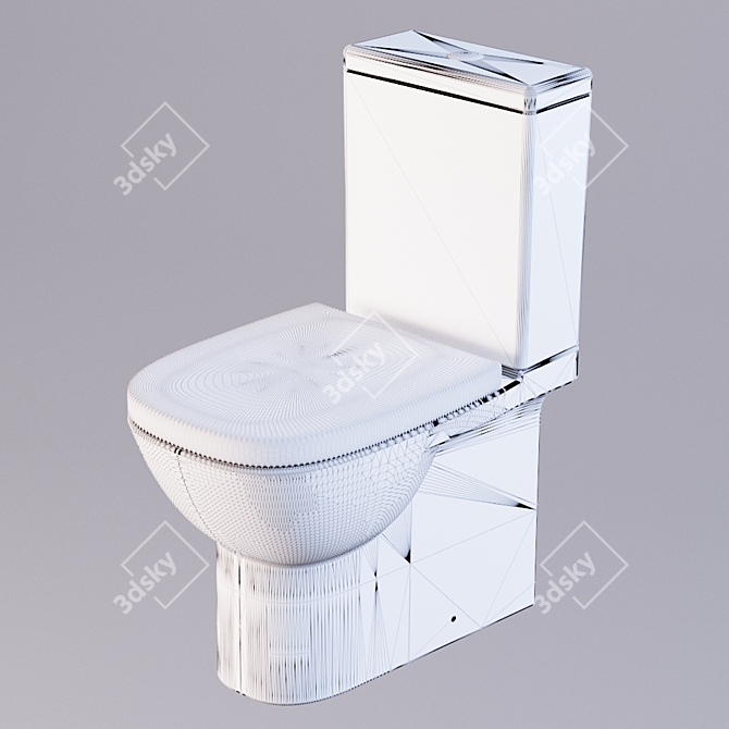 Quadro Luxe Toilet 3D model image 2