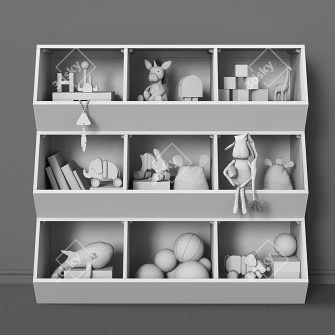 Modular Toys and Furniture Set (3 Colors) 3D model image 3