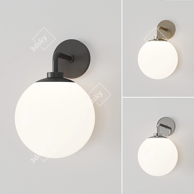 Elegant 60W Samira Wall Sconce 3D model image 1