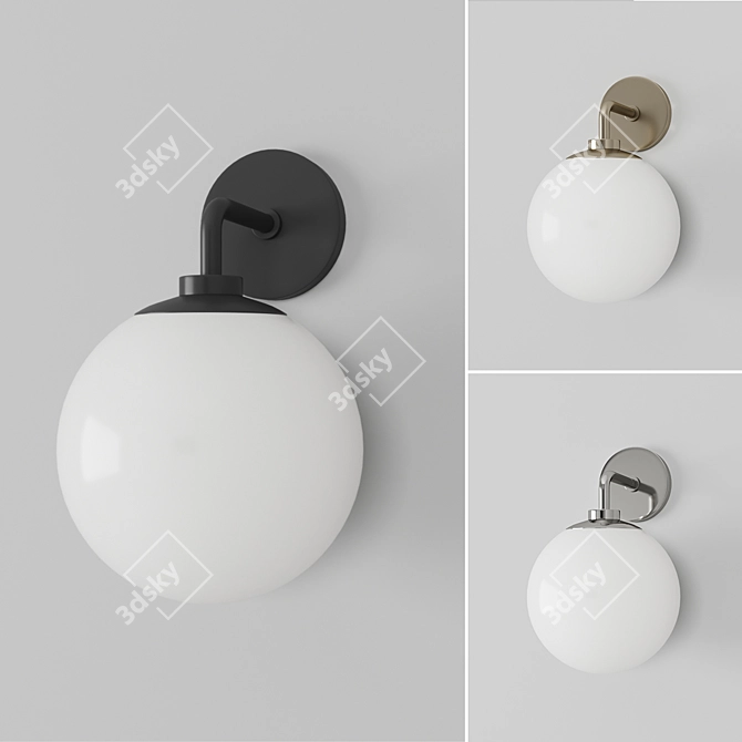 Elegant 60W Samira Wall Sconce 3D model image 2