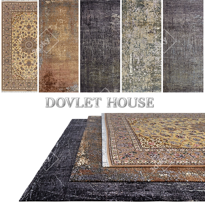 Luxury Carpets Collection: DOVLET HOUSE - 5 Pieces 3D model image 1