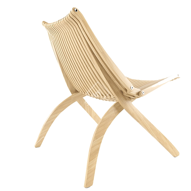 Lotus Chair: Innovative Design and Functional Seating Solution 3D model image 2