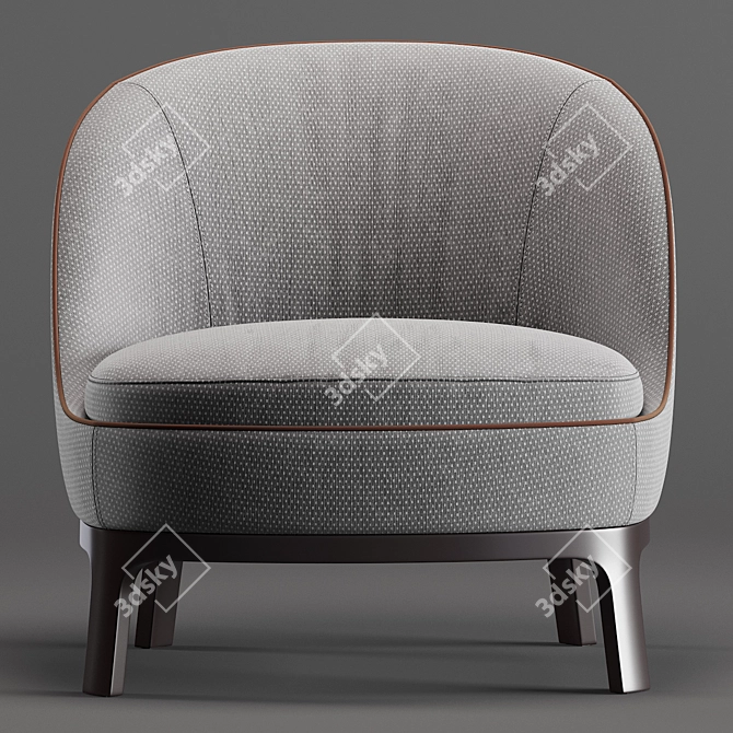 Elegant Dragonfly Armchair - Robust Design 3D model image 2