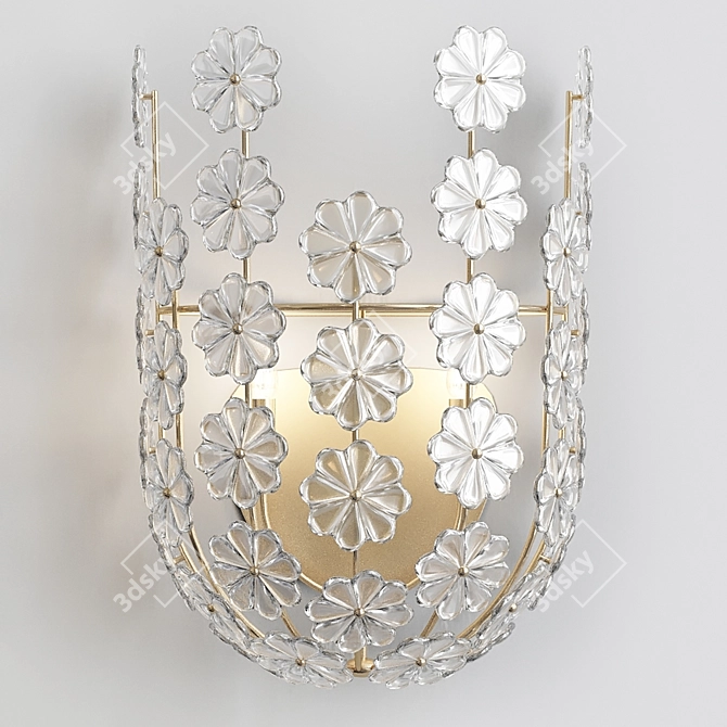 Elegant Charlotte Sconce 3D model image 1