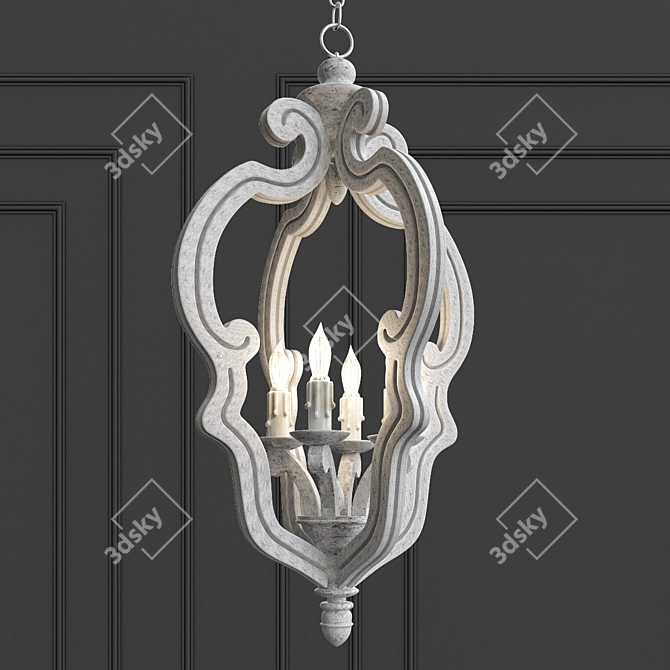 Elegant Small Chancellor Chandelier 3D model image 1