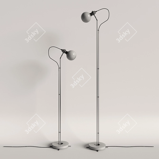 Elegant Five Floor Lamp 3D model image 3
