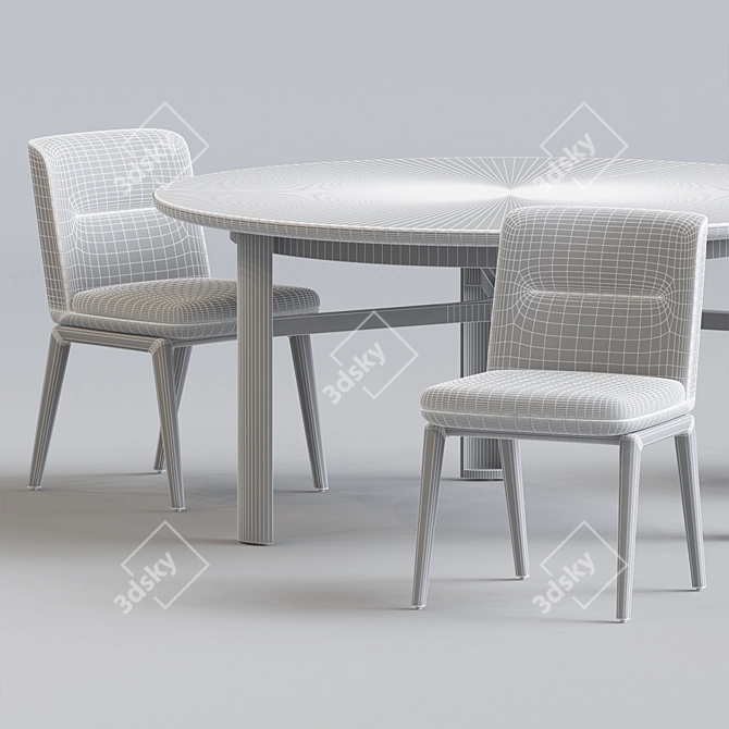 Minimalist Lance Chair Set 3D model image 2