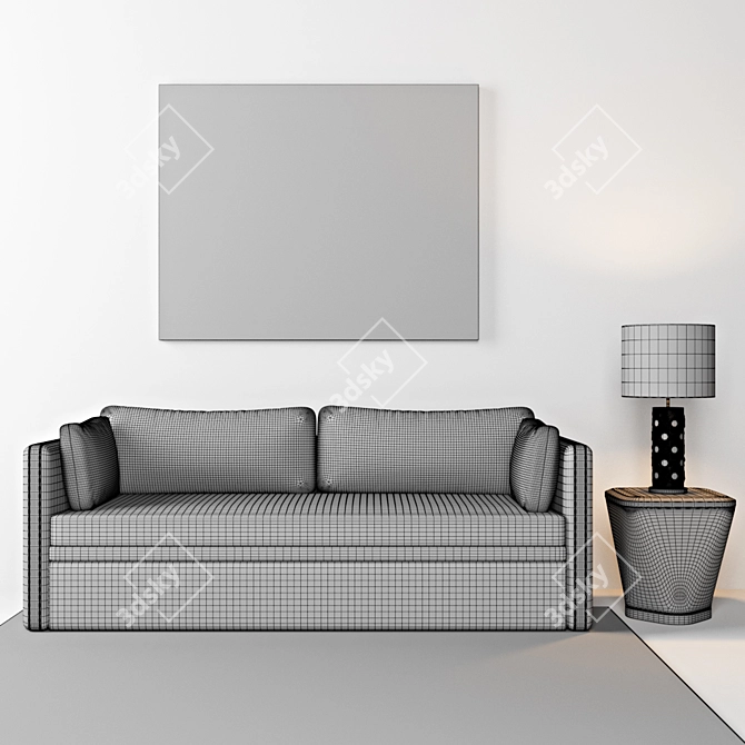 Colunex Concept Sofa & Table Set 3D model image 3