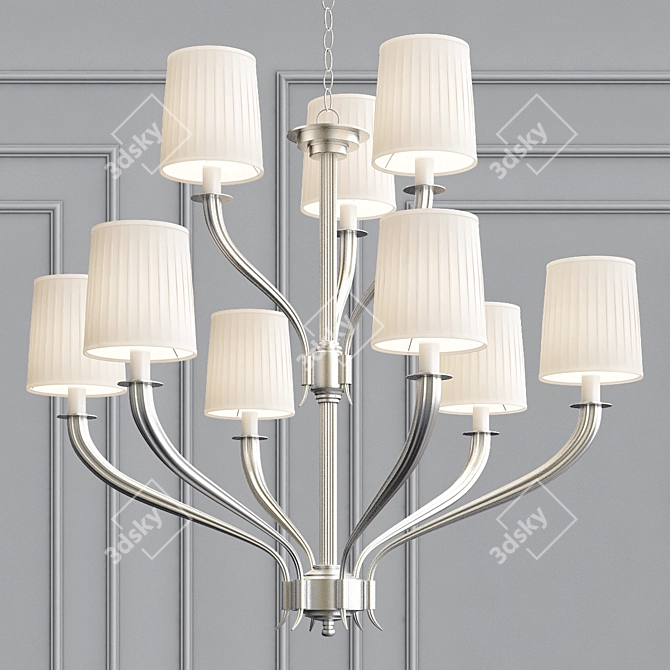 Elegant Mayflower Chandelier 3D model image 1