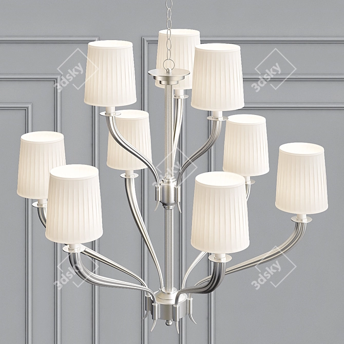 Elegant Mayflower Chandelier 3D model image 2