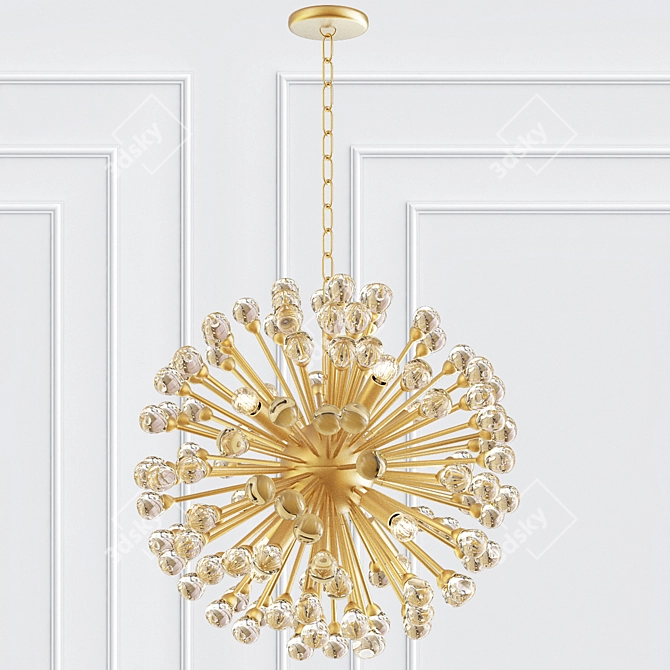 Futuristic Eichholtz Antares S Chandelier 3D model image 1