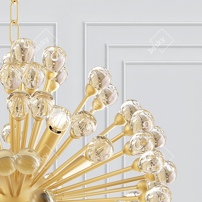 Futuristic Eichholtz Antares S Chandelier 3D model image 2