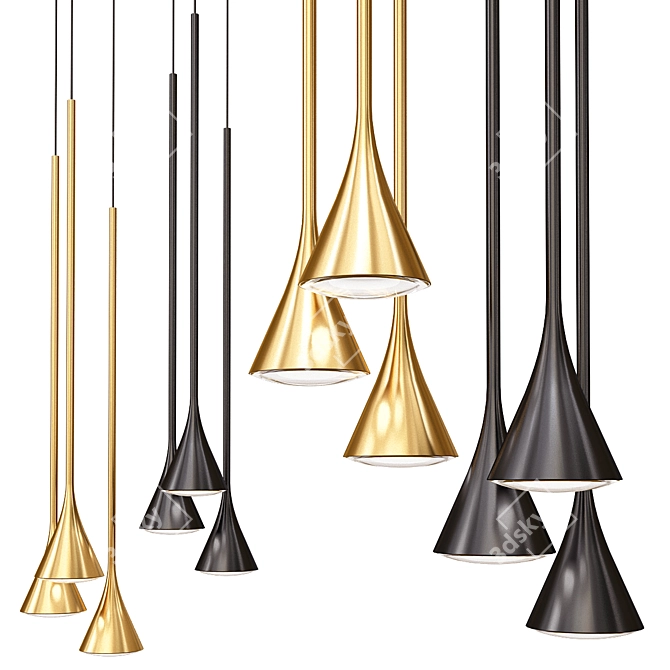 Elevate Your Space: Suspension Pendant Lights 3D model image 1