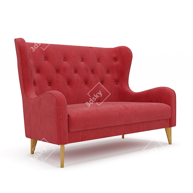 Montreal Living Set: Sofa + Armchair 3D model image 3