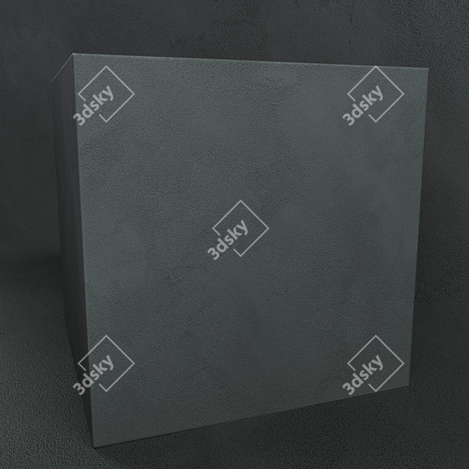 Black Velvet Decorative Plaster: Stunning Texture for Elegant Interiors 3D model image 2