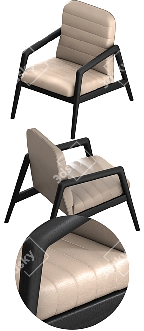 Horm Carnaby Armchair: Stylish and Comfortable 3D model image 2