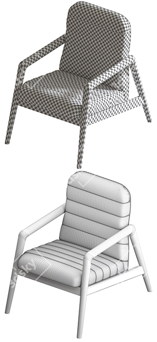 Horm Carnaby Armchair: Stylish and Comfortable 3D model image 3