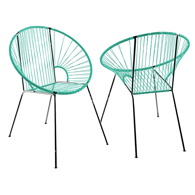 Stylish Innit Concha Chair: Cool Contemporary Design 3D model image 1