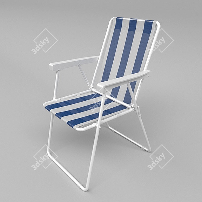 Gradient Beach Chair in Vray 3.60 3D model image 1