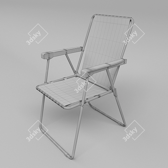 Gradient Beach Chair in Vray 3.60 3D model image 3