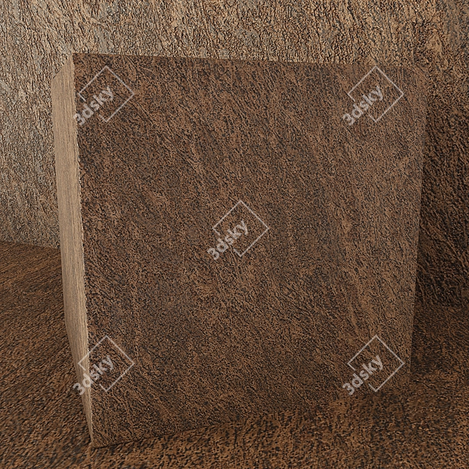 Elegant Marble Plaster - Decorative Opulence 3D model image 2