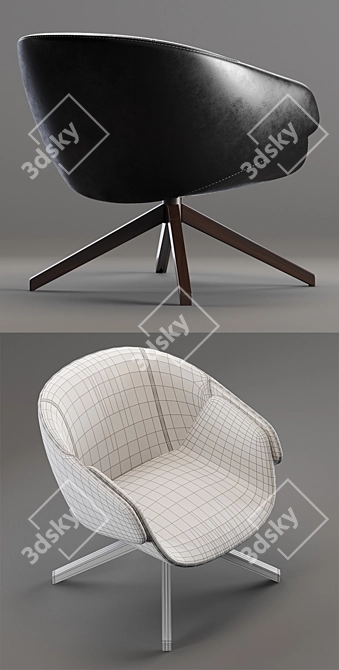 ANITA | Modern Armchair Design by Metrica 3D model image 1