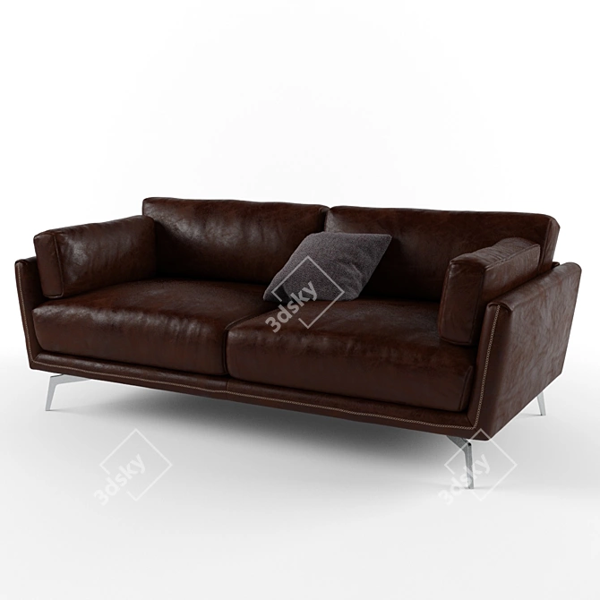 Sleek and Modern Ralph Gamma Sofa 3D model image 1