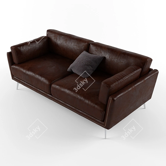 Sleek and Modern Ralph Gamma Sofa 3D model image 2