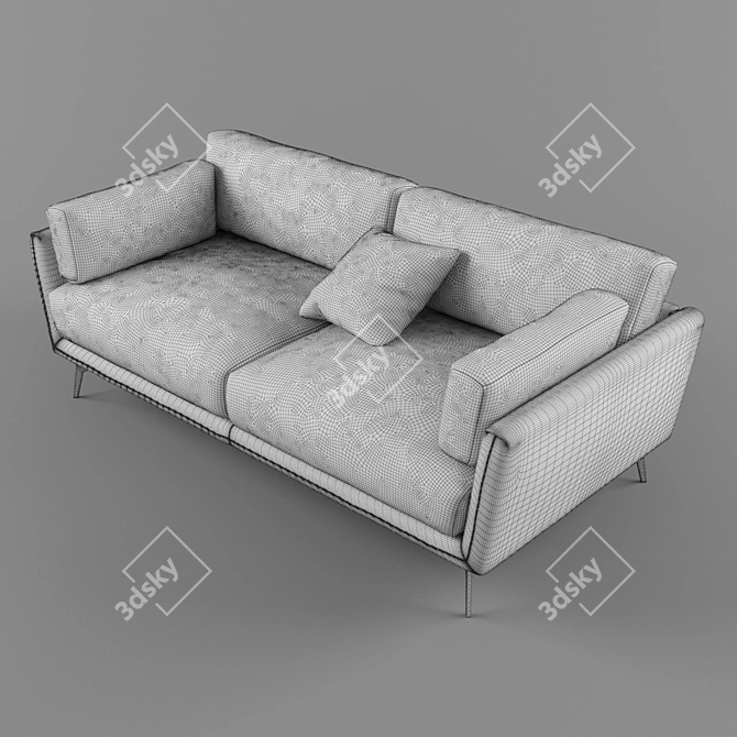 Sleek and Modern Ralph Gamma Sofa 3D model image 3