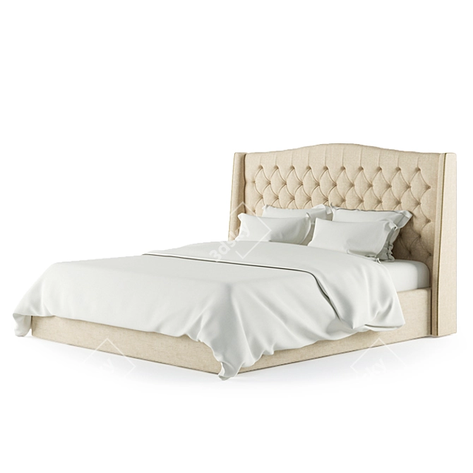 Marko Kraus Katrine Bed: Sleek and Spacious 180cm Modern Design 3D model image 1