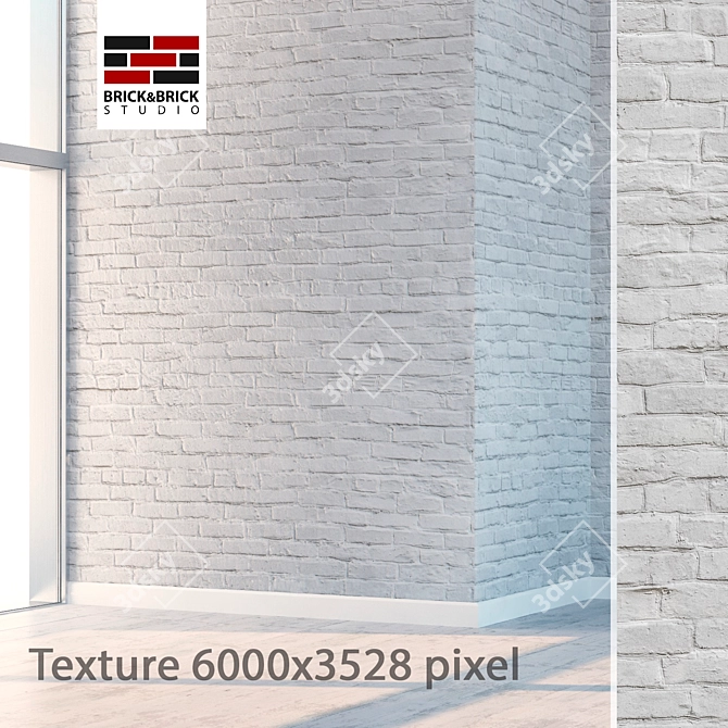 Seamless Detailed Brick Texture 3D model image 1