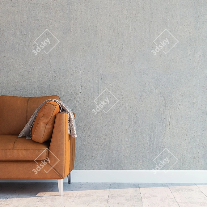 Seamless High-Detail Stucco Texture 3D model image 2