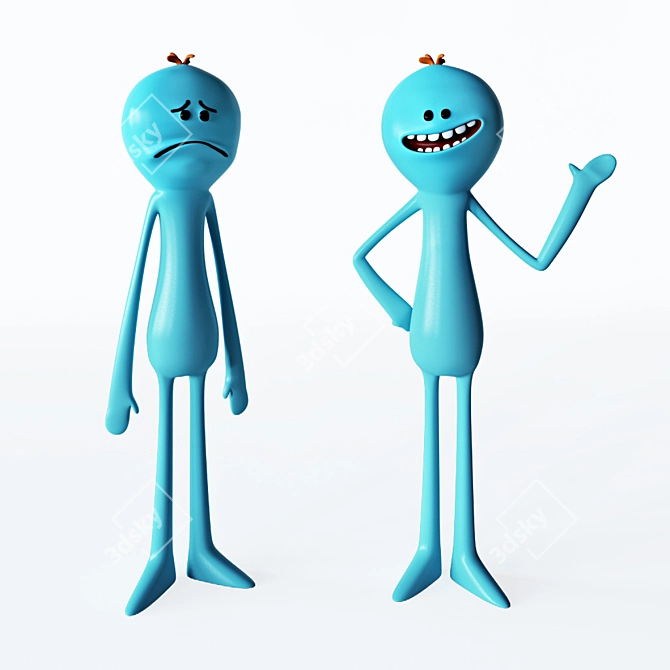 Adorable Alien Helpers 3D model image 1